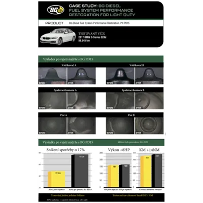 BGPD15 dekarbonizace vstřikovacího a spalovacího systému diesel motorů 325 ML