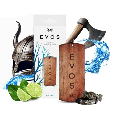 Dřevěný závěsný osvěžovač vzduchu K2 EVOS VIKING